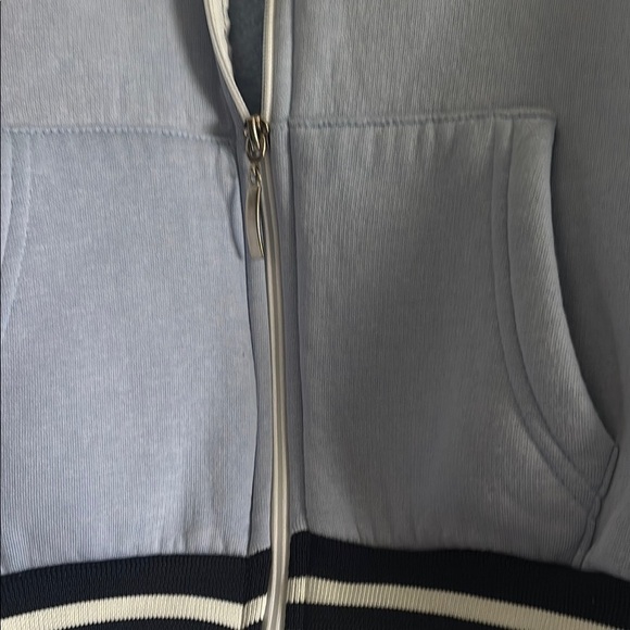 ❤️3 for $15!❤️ Blue and White London Varsity Jacket - Picture 4 of 6